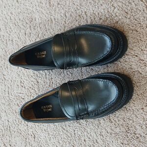G.H. Bass & Co. Women's Black Leather Mules